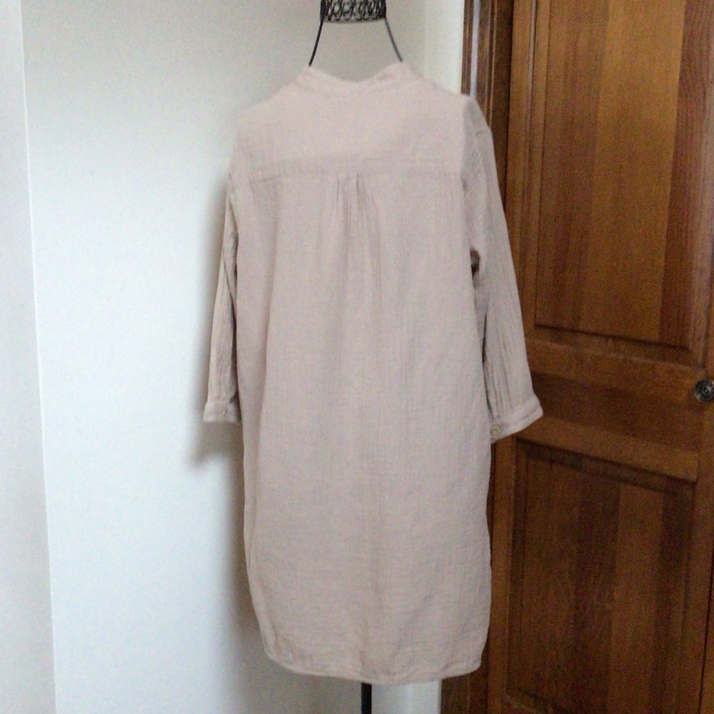 Community Organic cotton tunic, Small, mink beige - Picture 4 of 5